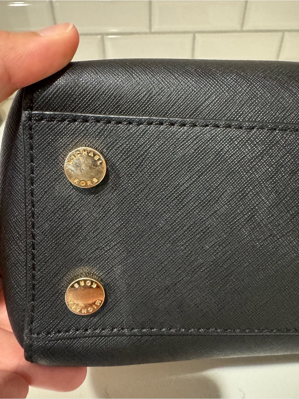 Michael Kors Black/Gold Tote - Picture 4 of 16